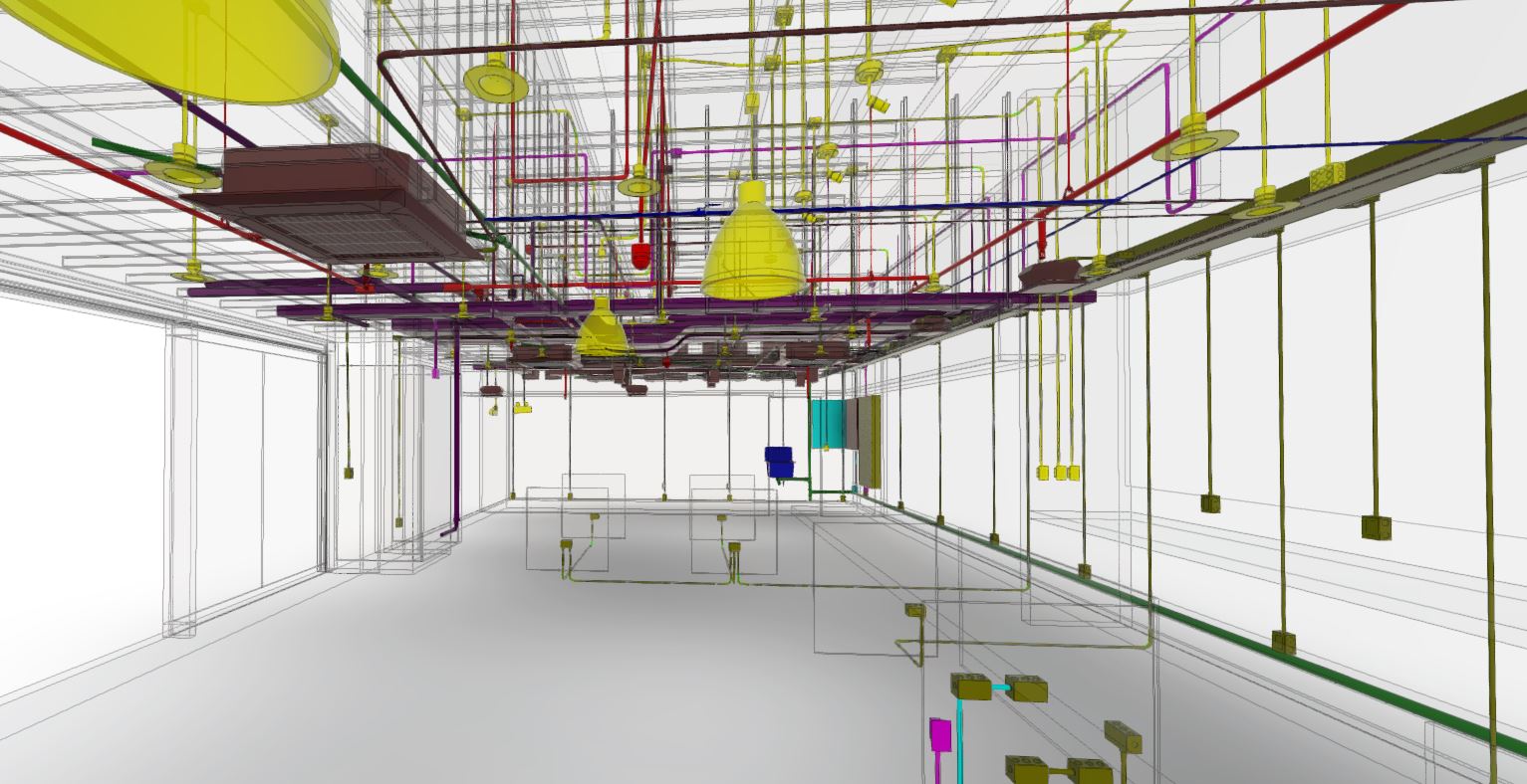 Coordinación interior BIM y control de acabados comerciales