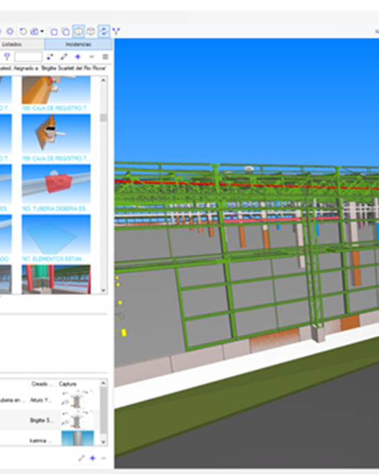 Construcción de almacén logístico - Vista interior