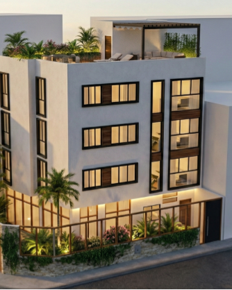 Modelado BIM - Corte 3D isométrico de edificio multifamiliar