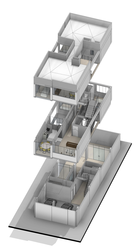 Documentación BIM - Planimetría y sección arquitectónica