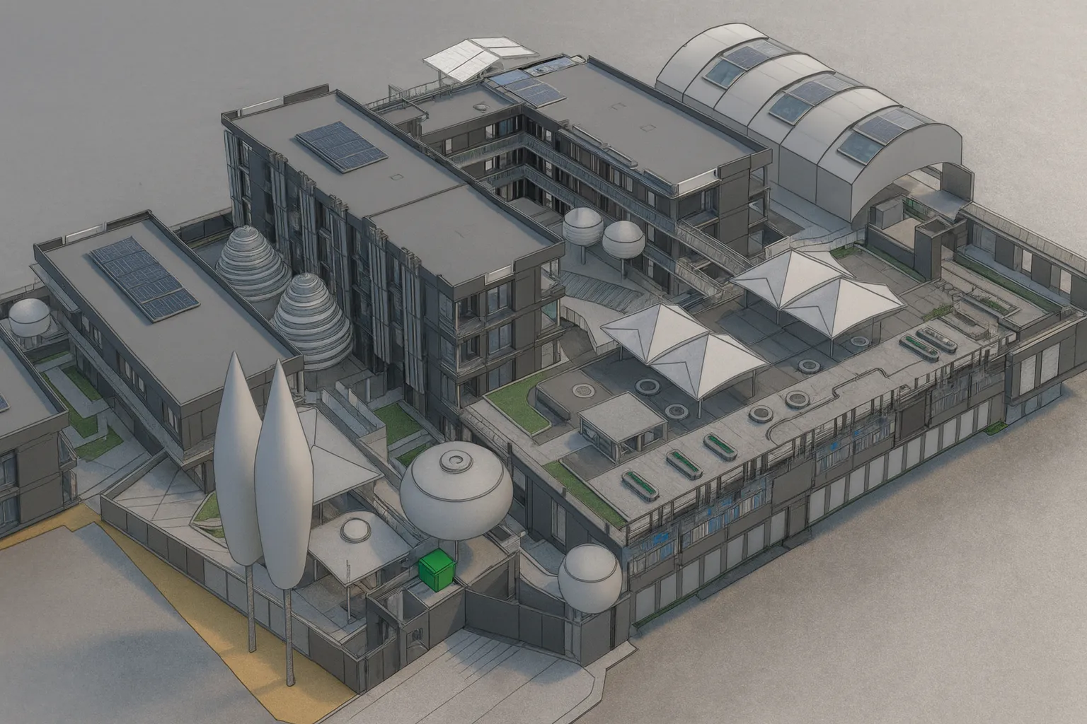 Modelo BIM LOD 300 integrando especialidades arquitectónicas para la estandarización del diseño modular